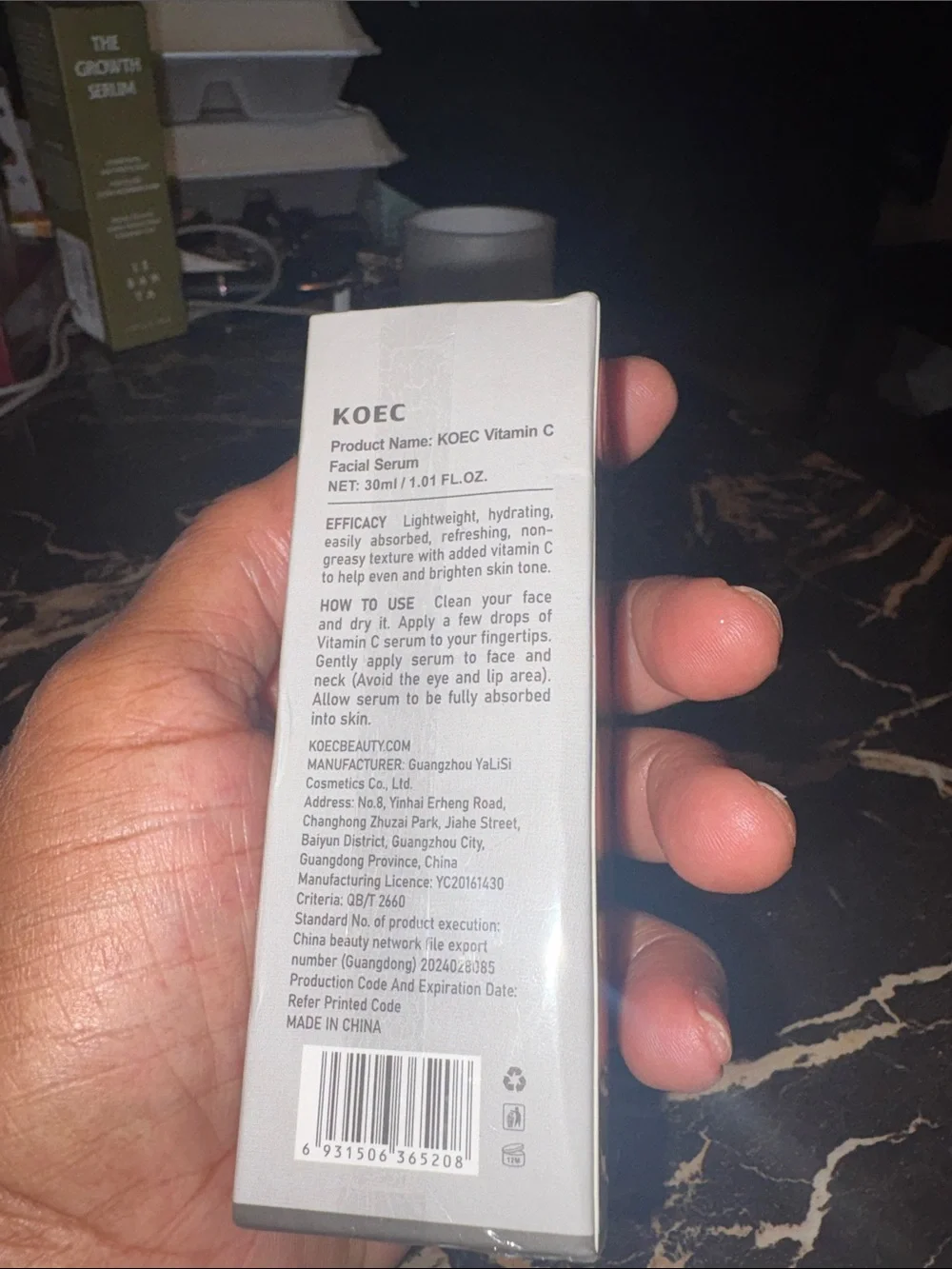 Vitamin C Facial Serum — White & Red Packaging never been opened